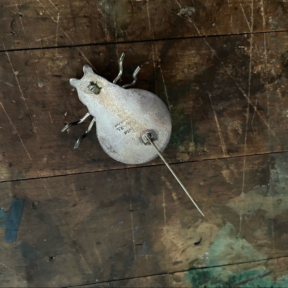 Vintage Taxco sterling pin beetle bug - Picture 5 of 8